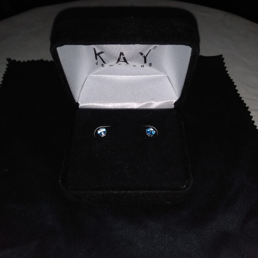 Kay Blue Diamond Solitaire Earrings